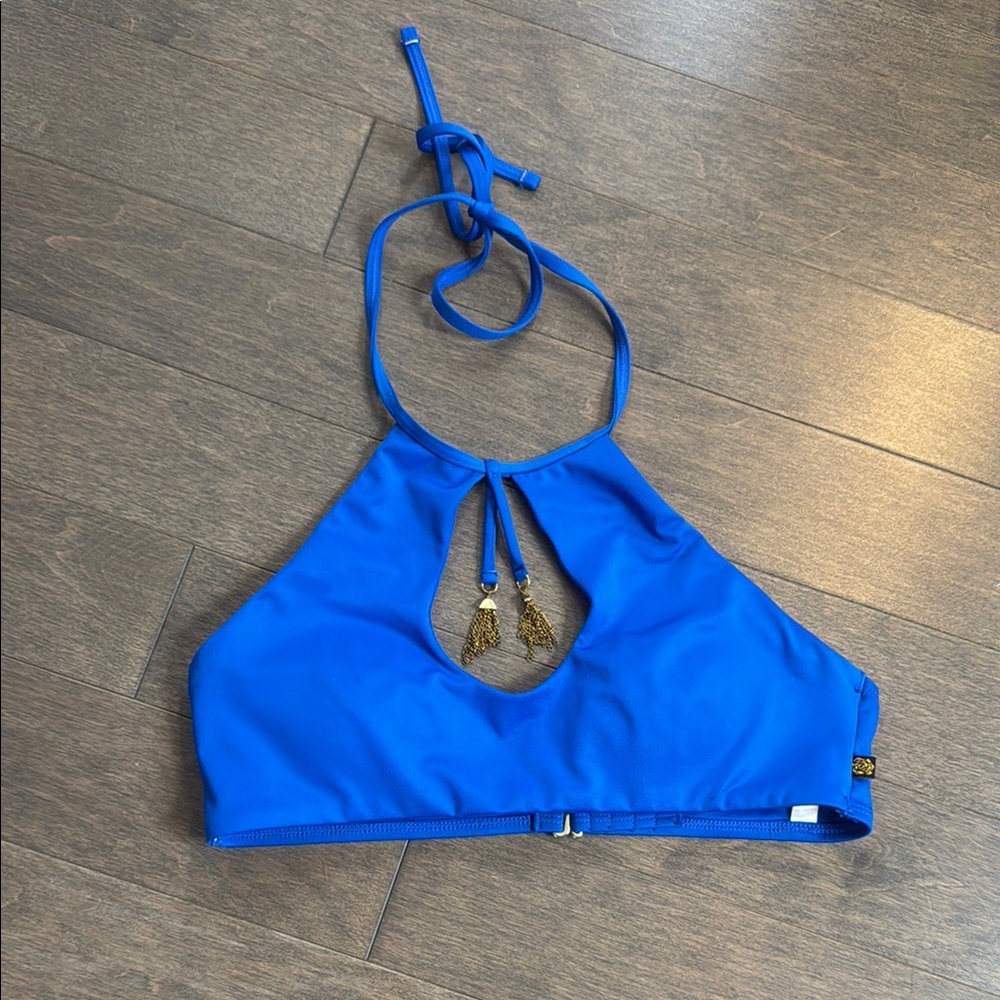 La Vie En Rose Blue Bikini Top